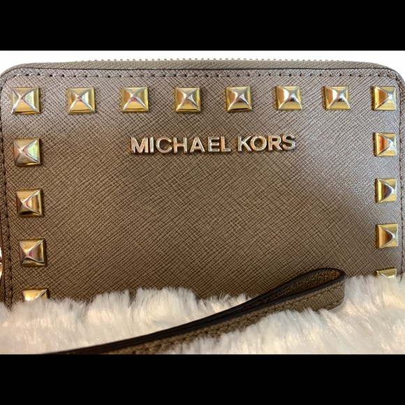 Michael Kors Studded Wristlet - Picture 2 of 8